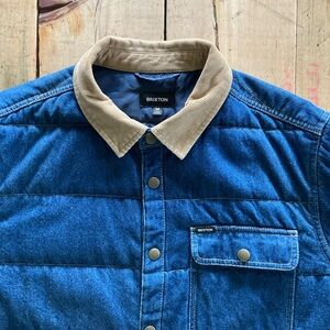 Brixton cotton quilted jeans jacket size M